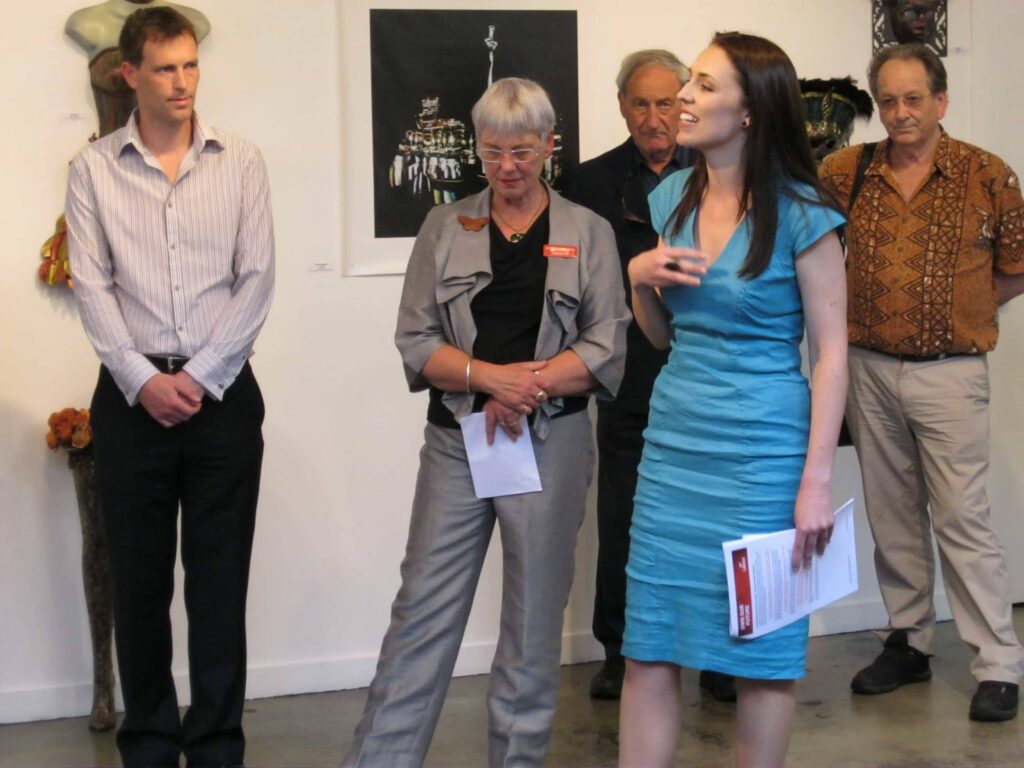 Prime Minister Jacinda Ardern And Other Labour Party Members In The Depot Gallery