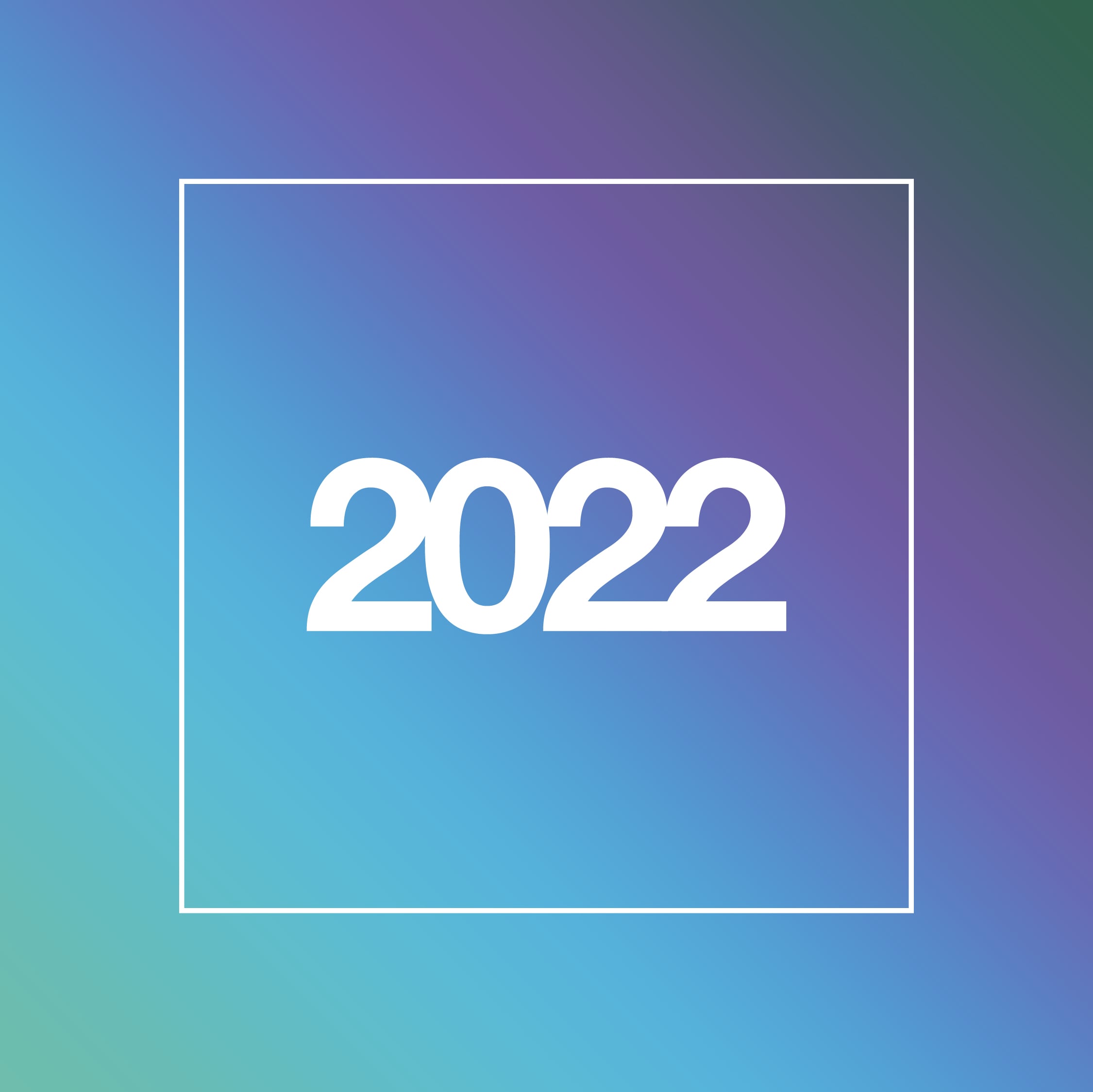 2022 with gradient behind it.
