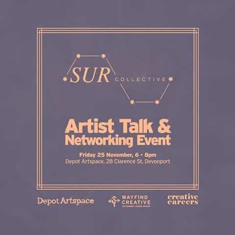 Banner for SUR Collective artist talk & Networking event