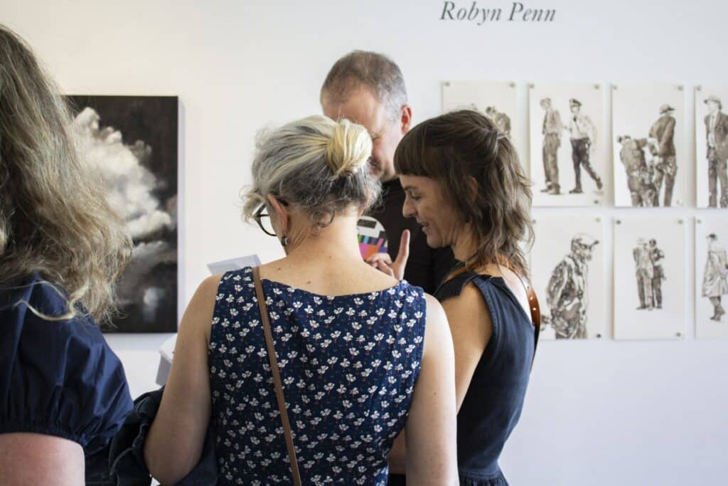 Photo from the opening of Robyn Penn: Sentinels