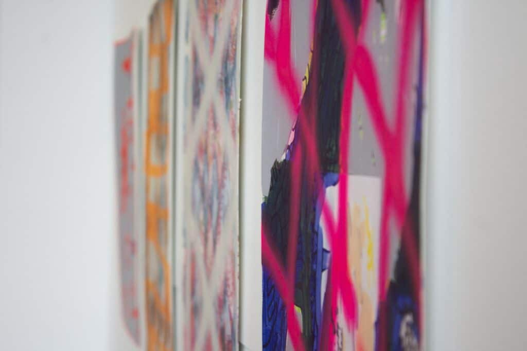 Installation view of Palpable Layers