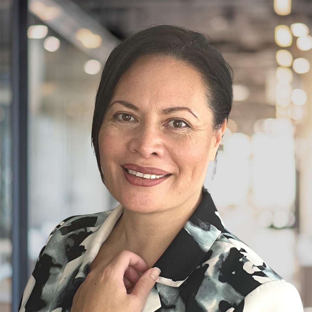 Portrait of Rosey Nathan, Board Member at DEPOT Te Whare Toi.