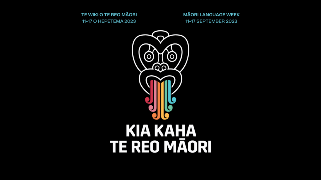 Promotional banner for Te Wiki o te Reo Māori (Māori Language Week) 2023.