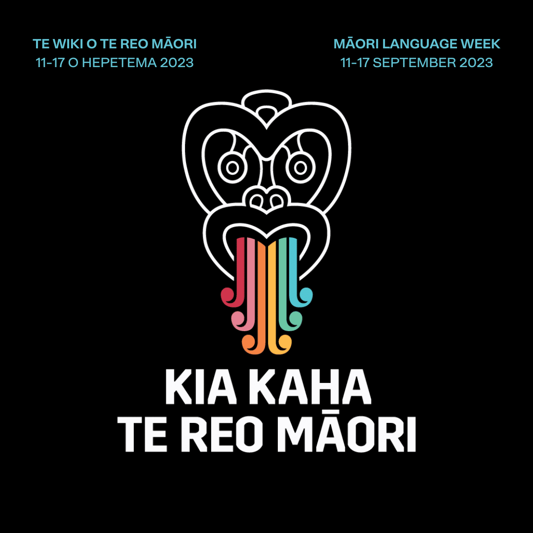 Promotional tile for Te Wiki o te Reo Māori (Māori Language Week) 2023.